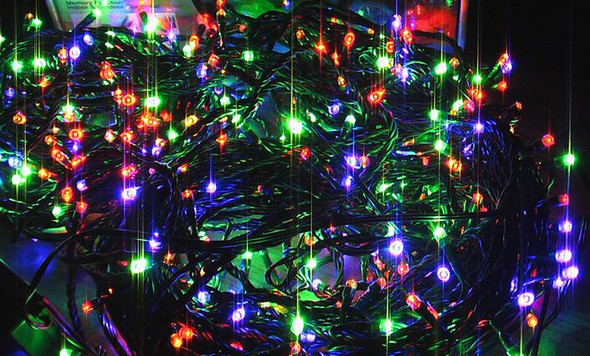 55M 600 LED Multi Colours Christmas Fairy Lights