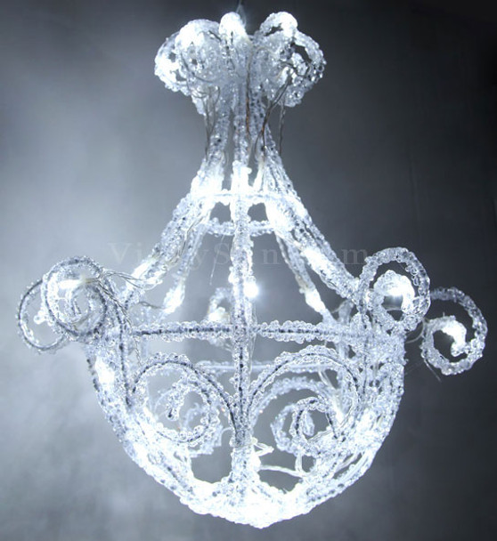 Vickysun Com 42cm 3d Acrylic Chandelier With 50 White Led Lights For Wedding Christmas Vickysun Com 42cm 3d Acrylic Chandelier With 50 White Led Lights For Wedding Christmas