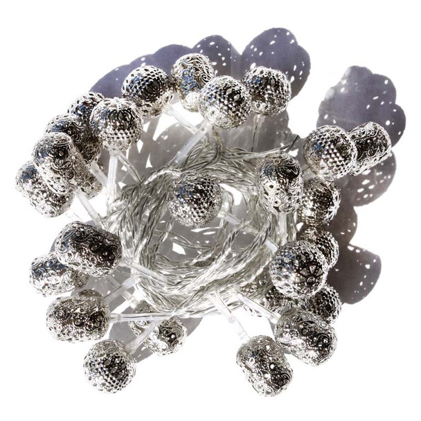 1.9M 20 LED Warm White Silver Maroq String Chain Lights  1.9M 20 LED Warm White Silver Maroq String Chain Lights