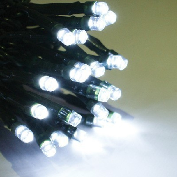 LED Solar White Christmas Fairy Lights with 8 Functions