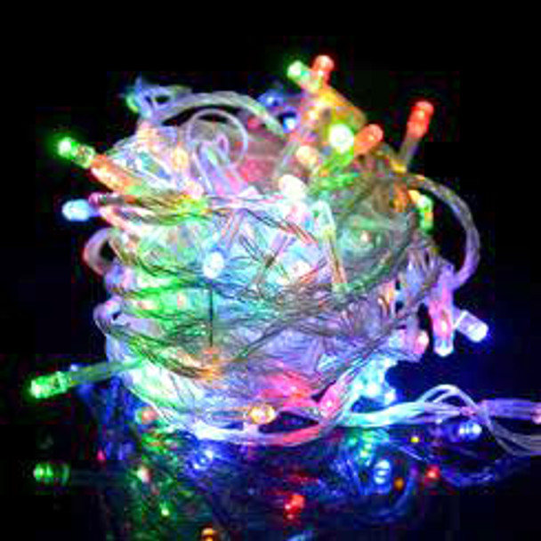 45M 500 LED IP44 Multi Colours Christmas Wedding Party Fairy Lights with 8 Functions (Clear Cable)