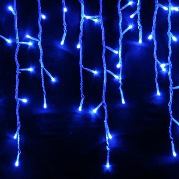 LED blue icicle lights