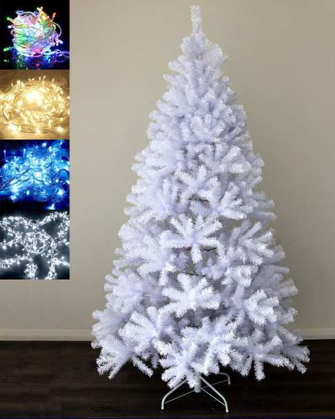 Norway Spruce White Traditional Christmas Tree