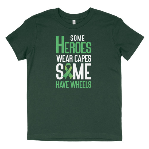 Forest Some Heroes Wear Capes Some Have Wheels Youth Shirt