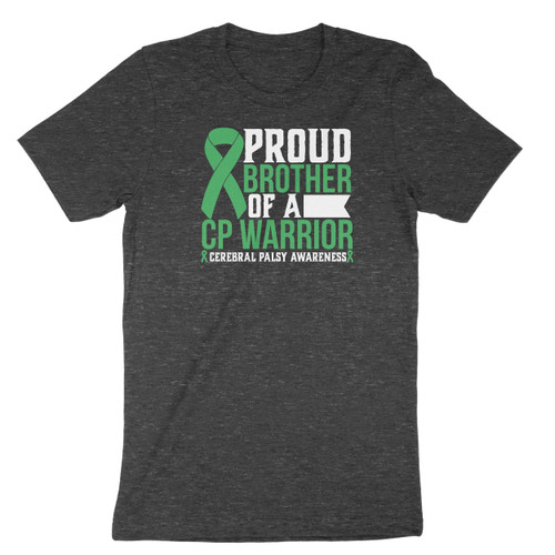 Dark Heahter CP Warrior Proud Brother Cerebral Palsy Awareness Shirt