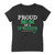 Black shirt with phrase Proud Mom of a CP Warrior with green ribbon
