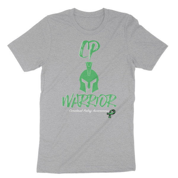 Athletic Heather CP Warrior with green ribbon T-Shirt