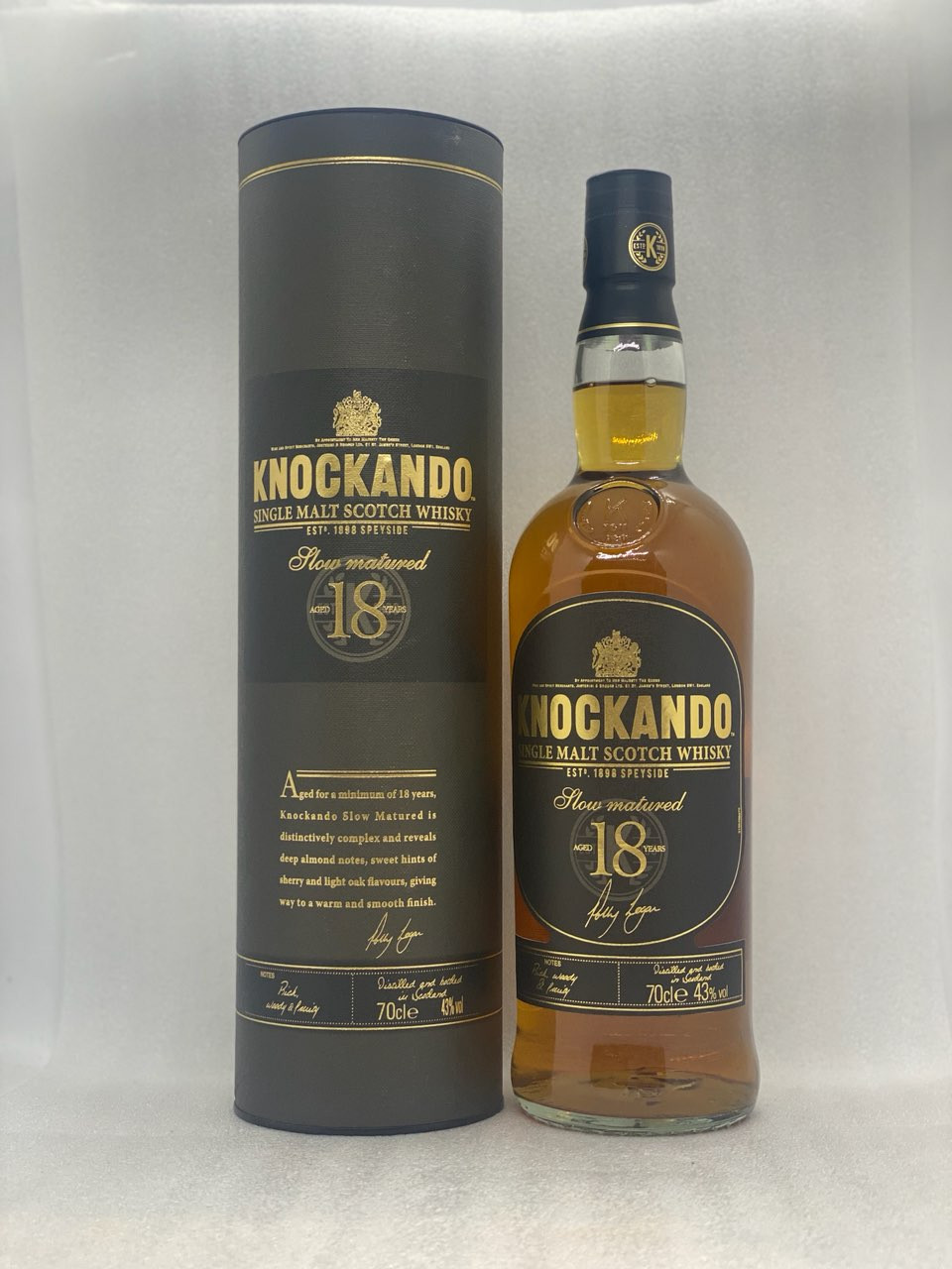 KNOCKANDO 18年 シングルモルトウイスキー 700ml レア Amazon.co.jp: ノッカンドゥ 18年 スローマチュアード シングルモルト