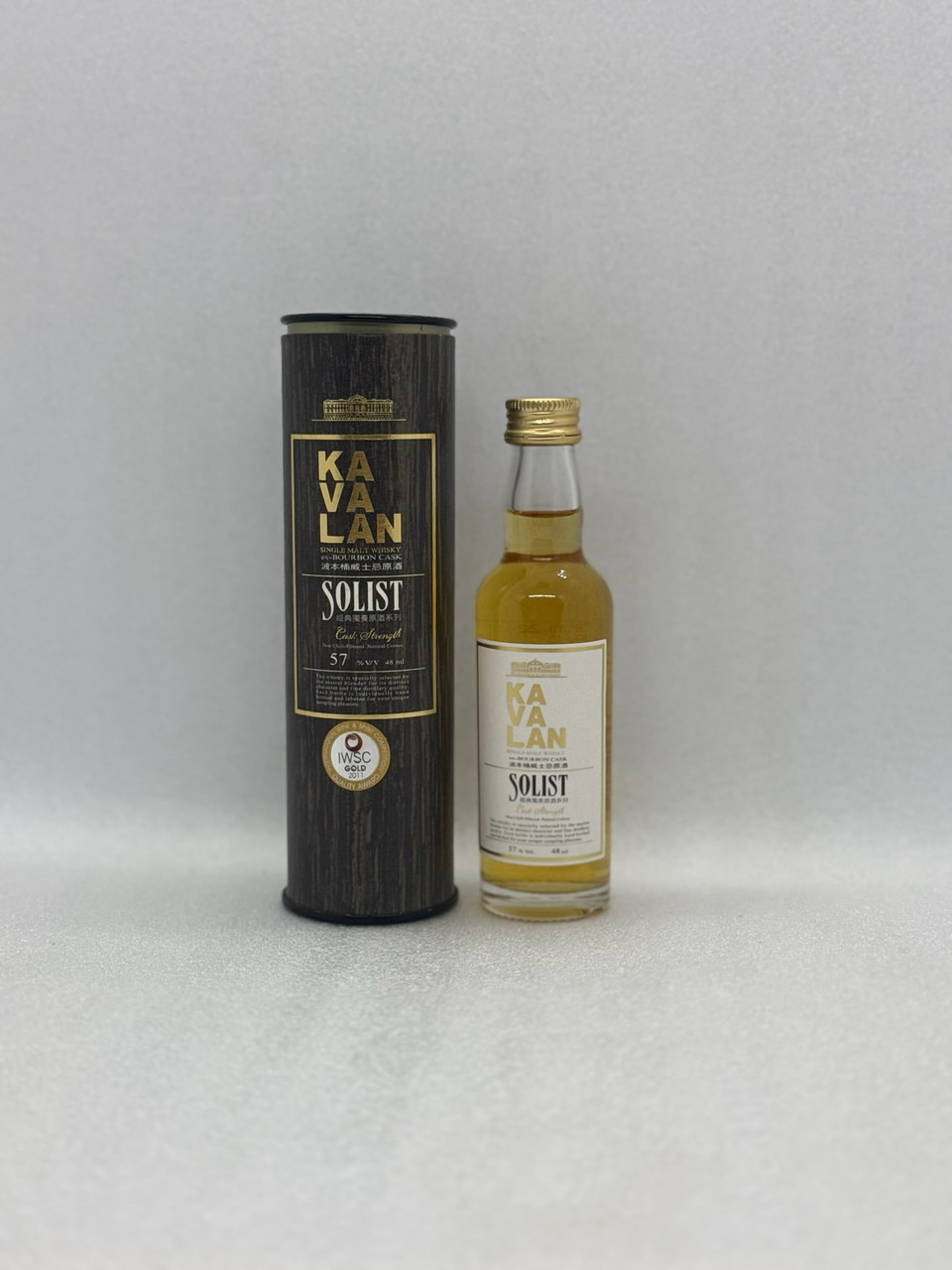 Kavalan Solist ex-Bourbon Cask Mini Single Malt whisky 50ml Kavalan Solist ex-Bourbon Cask Mini Single Malt whisky 50ml