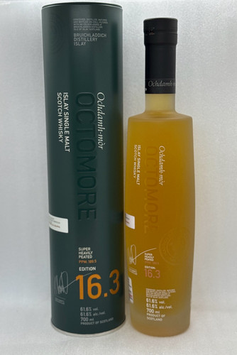 ウイスキー Octomore 16.3 700ml 61.6% Bruichladdich Octomore 16.3 Cask Strength Single Malt Scotch