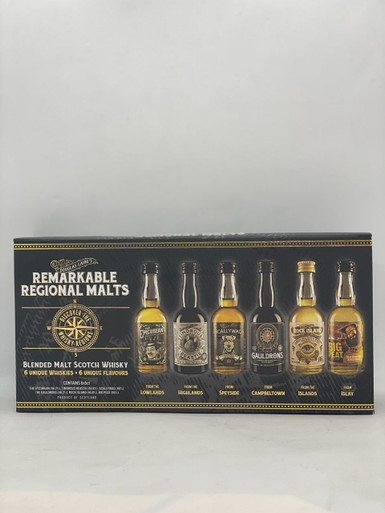 Remarkable Regional Malts Gift Set 6 * 50mls - World Of Whisky