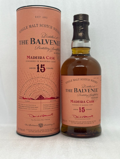 The Balvenie 15yo Madeira cask single malt scotch whisky 700ml