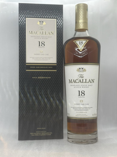 Macallan 18yo Sherry Cask 2024 Single Malt Scotch whisky 700ml