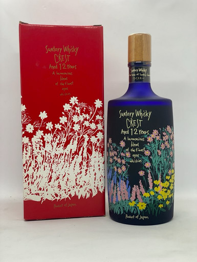 Suntory Crest 12yo Blue Blended Japanese whisky 600ml - World Of