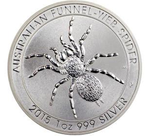 1 oz. Silver Funnel-Web Spider 2015