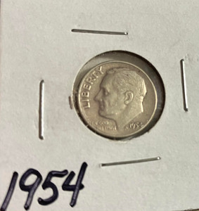 1954 Roosevelt Dime