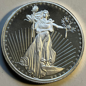 1 oz. Silver Silvertowne Gaudens Design