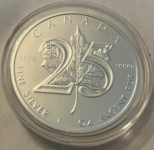 1 oz. Silver Maple Leaf 25th Anniversary (2013)