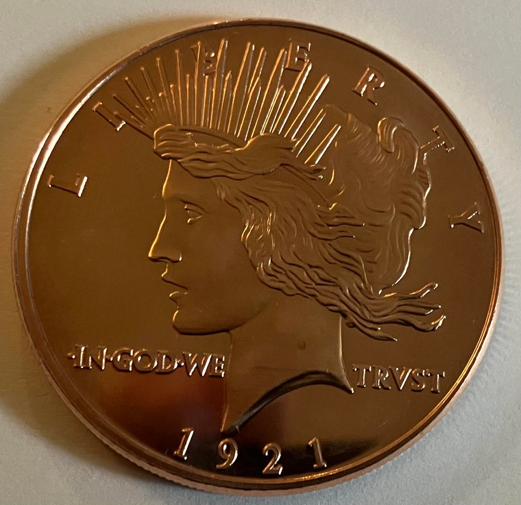 1 oz. Copper Peace Dollar (1921)