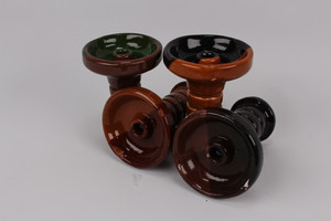 Glazed Clay Funnel Bowl