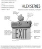 HLEX Hazardous Location LED Edglelit Exit Sign