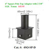 4SO-SP-D  4" Square Pole Adapter