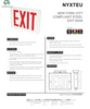 New York City Compliant Steel Exit Sign