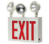 New York City Compliant Led Exit & Incandescent Emergency Steel Combo
