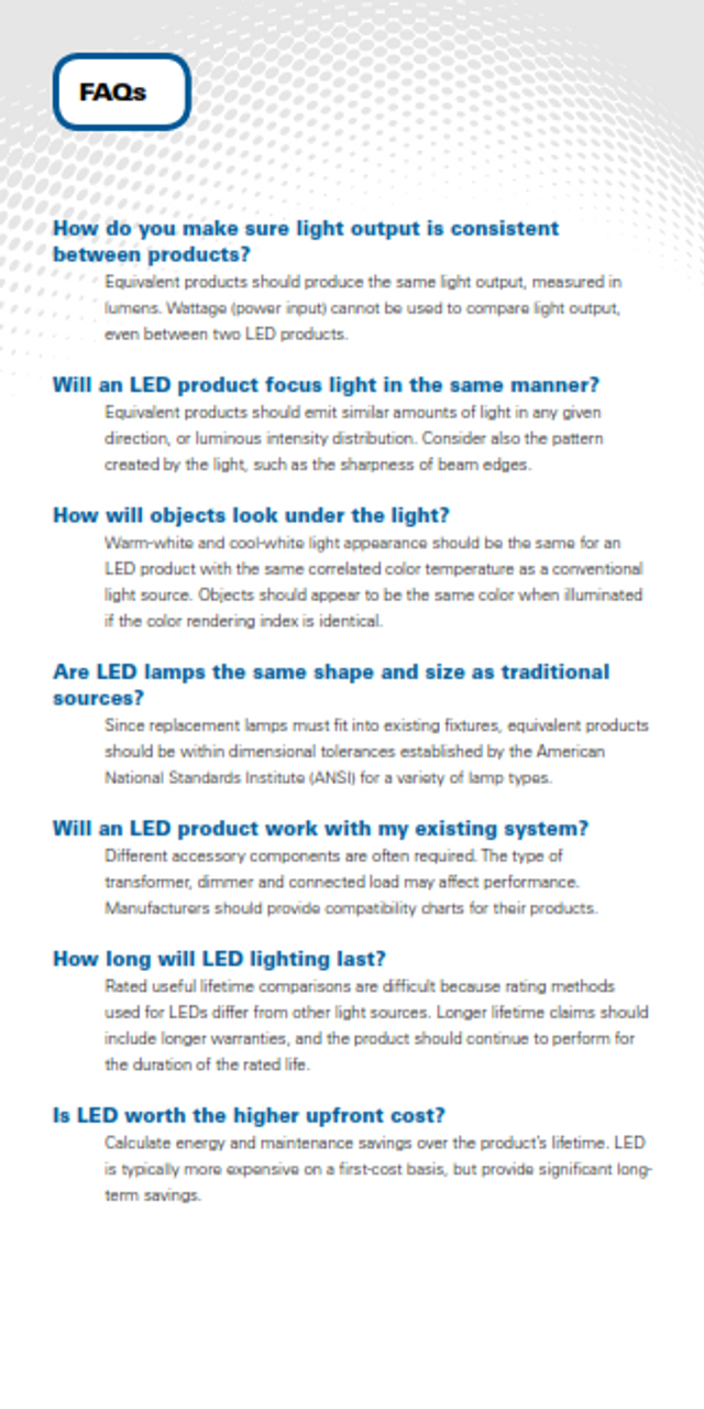 L.E.D. Lighting Facts---Everything you wanted to know about L.E.D. Lighting