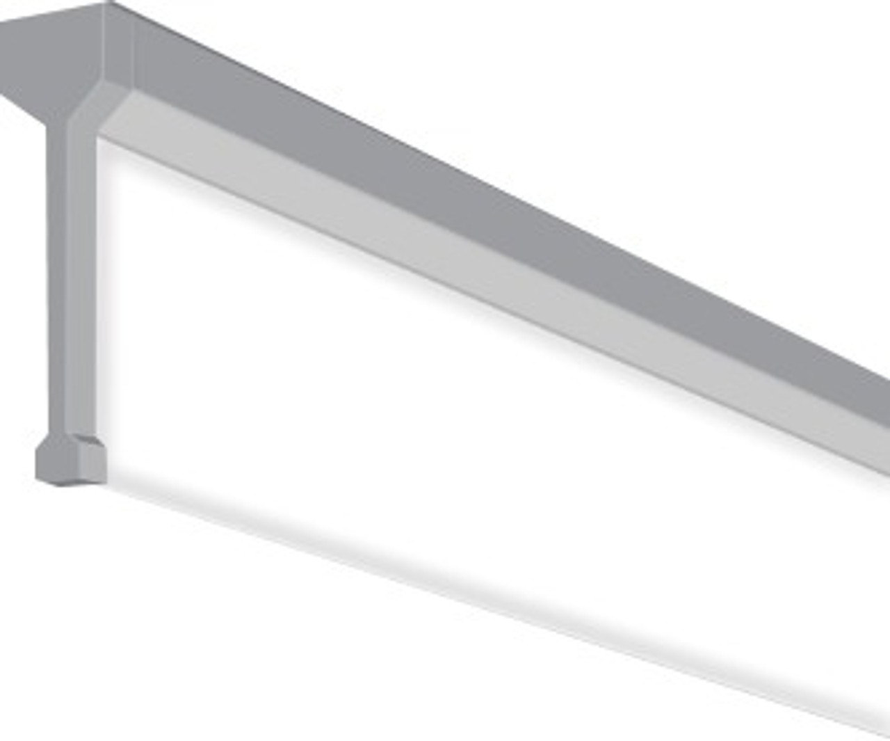 The Linear Surface is attractive and easy to install with simple screws or threaded studs which pass through the housing to fasten the luminaire in place. Ideal for locations with low ceilings or where fire ratings prevent recessed luminaires.  It is integrated with ultra-thin semi-transparent vertical optics, enveloped in a signature sloping silhouette where the frame meets the  optics. It enables designers to mount the luminaire on ceilings to enhance architectural styling or add a unique flair to the interior design  of a space.  With wattage and CCT adjustable function, Meta Surface also has the flexibility to illuminate many types of spaces, packing a powerful punch of up to 1300 lumens per foot with 90+CRI.