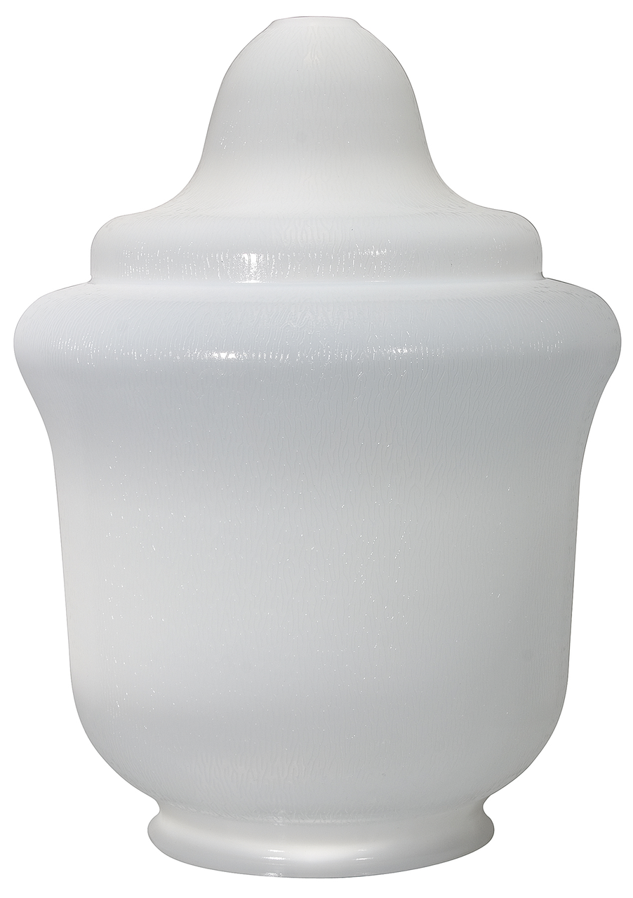 Polycarbonate White with 9 1/16″base

Dimensions:

Diameter 15 3/8″
Height 20 1/4″
Base 9 1/16″


Features:

High impact strength
Shatter proof
Glasslike appearance
Lightweight (75% lighter than glass)
Excellent light transmission
UV Stabilized
Reduces vandalism