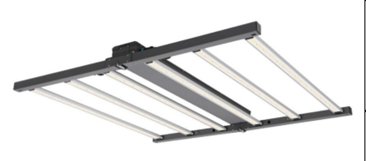 ▪ Industry leading performance.
▪ No UV or IR in the beam.
▪ High uniformity.
▪ Patented spectrum.
▪ Suitable for CEA use with all crops.
▪ Input voltage = 120-277V.
▪ Custom dimming settings, with boost.
▪ Ideally suited for full, bloom, and veg spectrum applications.
▪ Aluminum housing.
▪ Easy installation and operation.
▪ Ships with a 10’ cord, NEMA 6-15P plug, and 5-15P adaptor.
▪ cULus listed for horticultural damp locations not exceeding a maximum ambient temperature of 40°C.
▪ DLC horticultural approved.
▪ Complies with FCC Part 15, class B.
▪ Surge protection = 6kV.
▪ 5-year warranty of all electronics and housing.
