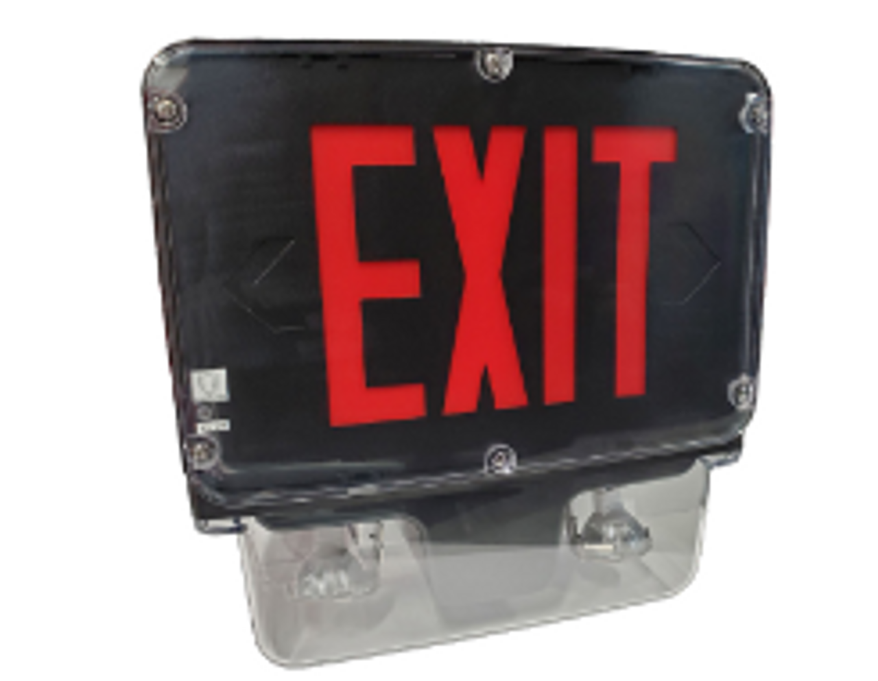 All LED NEMA4X/NSF Exit Sign and Emergency Combo