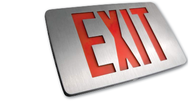 THIN DIE-CAST LED EXIT SIGN