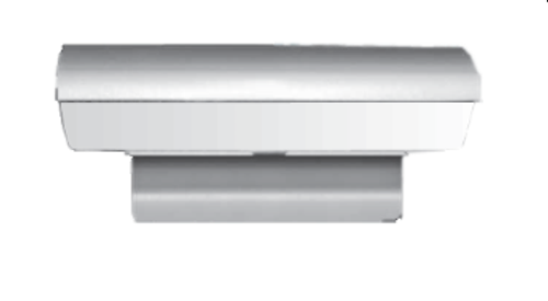 VOMEL Mullion Mount LED Emergency Light Decorative, low-profile, architectural design- Designed to mount directly on mullion beams with a vertical surface as small as 2" - Full 90o cutoff (VOMEL)