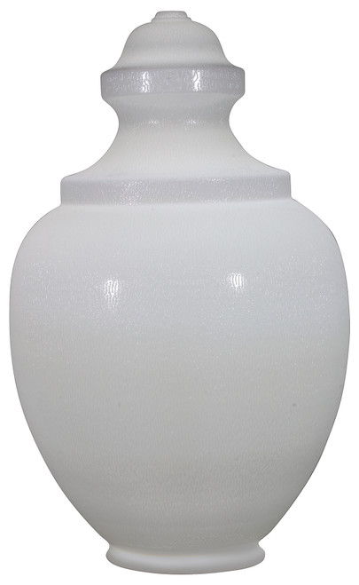 Polycarbonate White with 8″base

Dimensions:

Diameter 16 3/8″
Height 25 3/4″
Base 8″


Features:

High impact strength
Shatter proof
Glasslike appearance
Lightweight (75% lighter than glass)
Excellent light transmission
UV Stabilized
Reduces vandalism