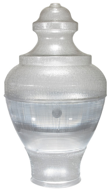 Polycarbonate Clear with 9 1/8″base and Type V Light Distribution

Dimensions:

Diameter 15 3/4″
Height 27 1/16″
Base 9 1/8″


Features:

High impact strength
Shatter proof
Glasslike appearance
Lightweight (75% lighter than glass)
Excellent light transmission
UV Stabilized
Reduces vandalism

