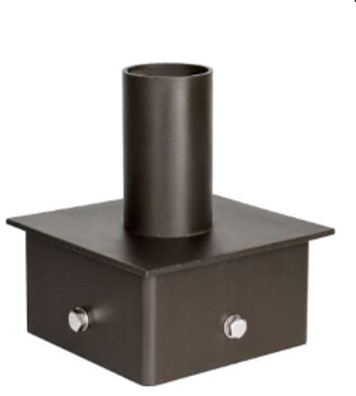 6" Square Pole Top Tenon Adapter