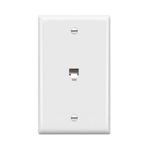 • High-impact resistant thermoplastic plate
• Meets FCC part 68
• Perfect for home and office
• 2-year warranty
• Model Number: 6631