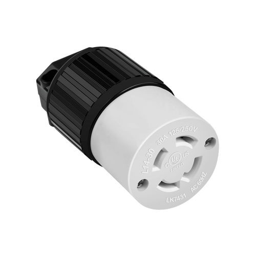 • 3-Pole, 4-Wire, Grounding
• Clearly marked rating, NEMA configuration, and approval listings on device face
• 2-year warranty
• Model Number: 66492