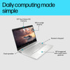 HP 15.6" Laptop | Intel Core i3 Processor | 4GB RAM | 128GB Storage | Natural Silver | 15S-FQ2050NA