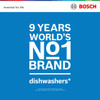 Bosch Series 2 Free Standing Dishwasher 60cm - Brushed steel | SMS26AI08G