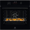 Electrolux Built-In Pyrolytic Multifunction Oven with Air Fry Function - Black | EOM6P46K