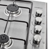 Nordmende NordMende Gas Hob with Enamel Pan Supports - Stainless Steel | HGE603IX 