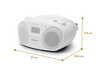  Roberts Zoombox 4 DAB/FM Radio and CD Player - White | ZOOMBOX4W 