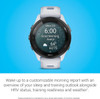  Garmin Forerunner 265 Music Smartwatch - Black Bezel with Whitestone Case and Whitestone/Tidal Blue Silicone Band | 010-02810-11 