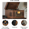  Crosley CR704B-WA Musician 8-in-1 Record Player | Walnut 