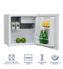 Adamo ADAMO BC-50C Table Top Fridge 46L with Ice Box & Lock | White 