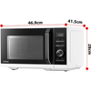 Toshiba 23l 900W Microwave Oven - White | MW3-SAC23SFWH
