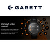  Garett QUANTUM Smartwatch | BLACK STEEL 
(with Additional Black Leather Quick Release Strap) 